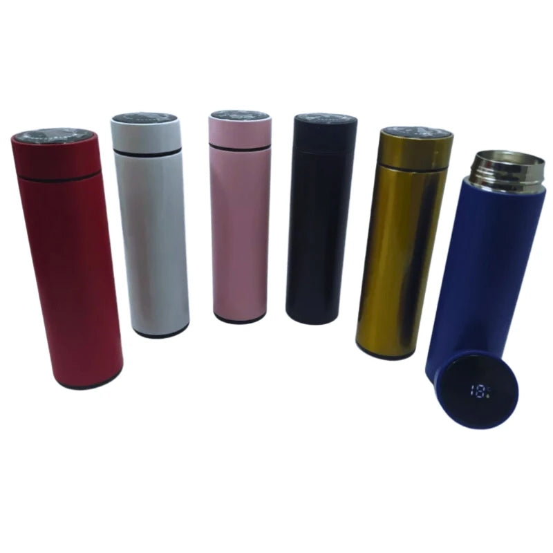 Garrafa Térmica Inteligente 500ml com Display de Temperatura em LED – Aço Inox