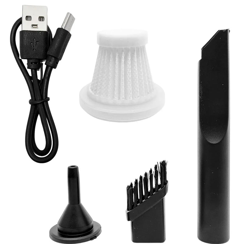 Aspirador de Pó Portátil 3 em 1 para Carros – Vacuum Cleaner AS-228 com Luz LED, Sopro e Sucção