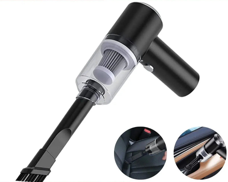 Aspirador de Pó Portátil 3 em 1 para Carros – Vacuum Cleaner AS-228 com Luz LED, Sopro e Sucção