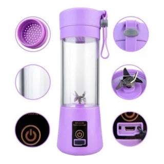 Mini Liquidificador Portátil USB 380ml – Ideal para Sucos, Shakes e Vitaminas