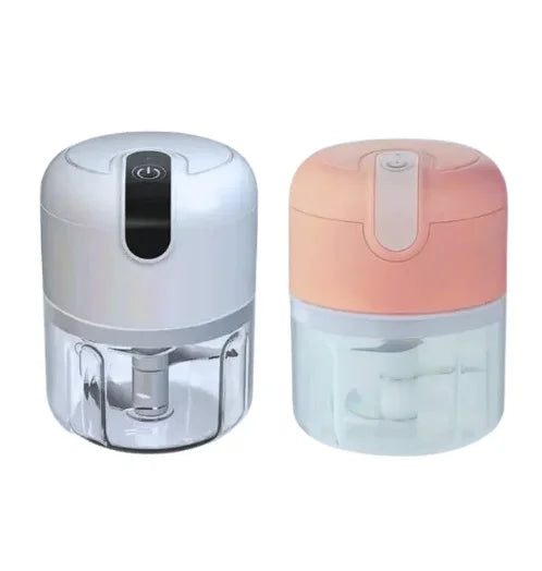 Mini Processador de Alimentos Portátil USB – 250ml | Tritura Alho, Nozes, Vegetais e Mais!