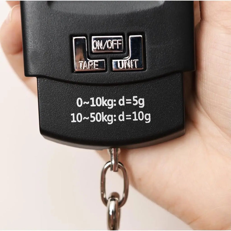 Balança Digital Portátil de Mão – Até 50kg | Ideal para Malas, Pesca e Uso Doméstico